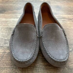 M. Gemi Gray Suede Women's Loafers